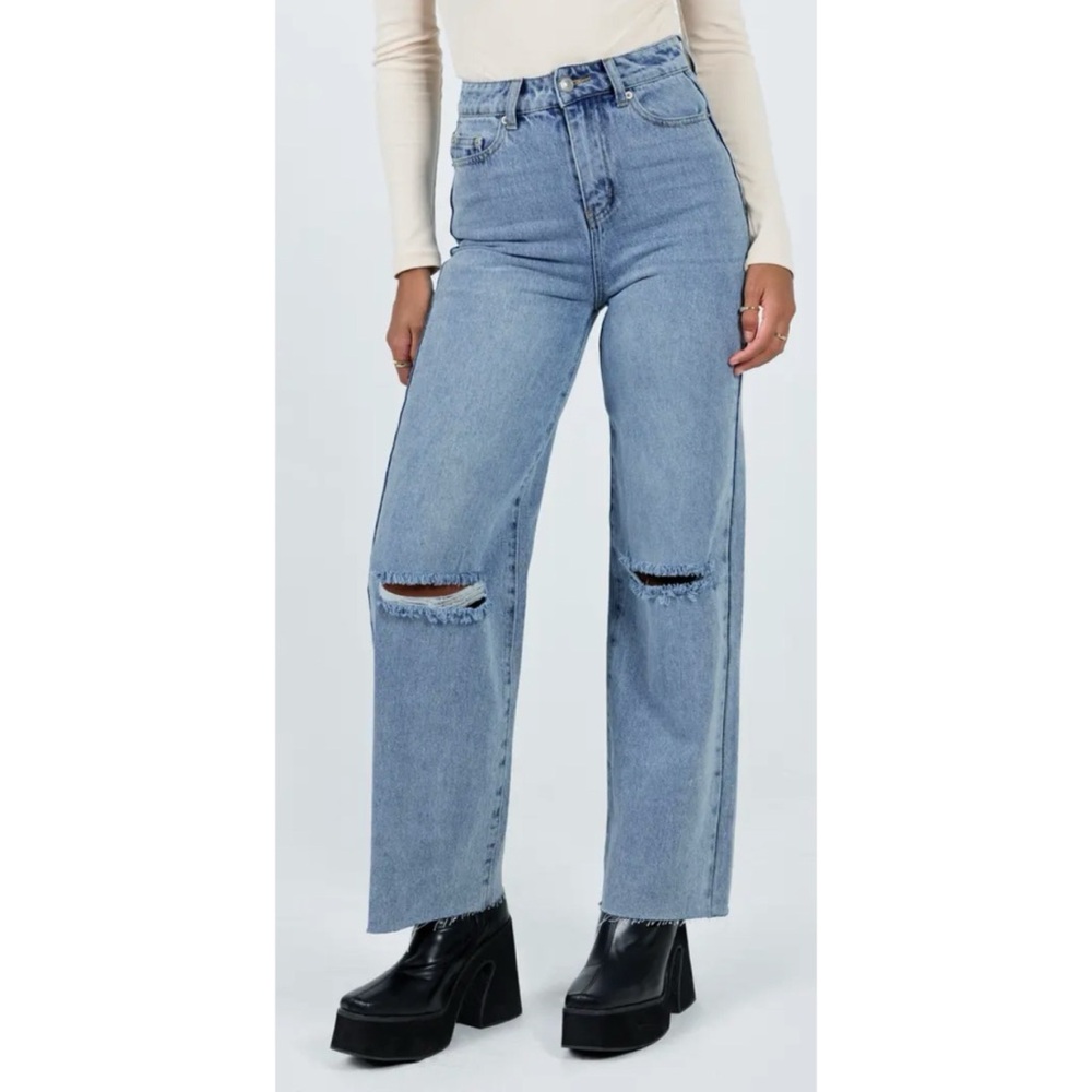 PRINCESS POLLY Thorne Ripped Straight Leg Jeans ❤️NWT IN STORES❤️